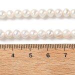 Přírodní sladkovodní perla - smetanově bílá - třída AAA - 4,5 ~ 5 mm - 1 ks