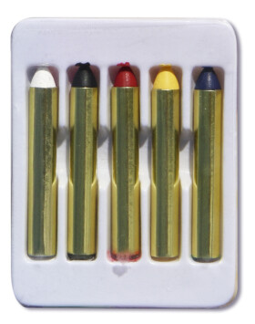 Líčicí pastelky na obličej 5 barev, 5 × 1,9 g