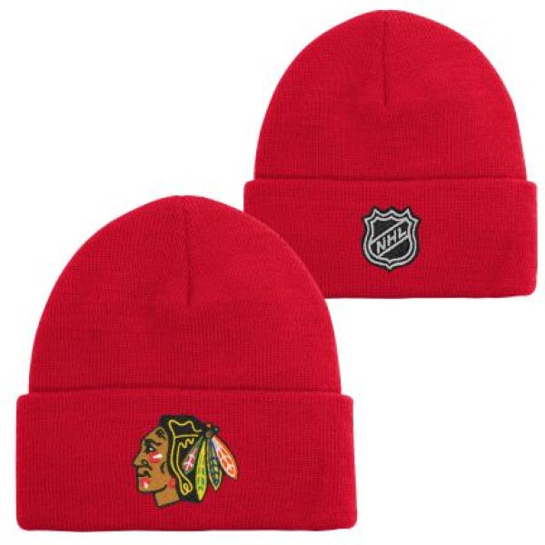 Outerstuff Dětská zimní čepice Chicago Blackhawks Cuffed Knit