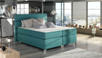 Boxspring Amadeo Rozměr: 140 x 200 cm, látka: Berlin 01, Varianta: S LED osvětlení