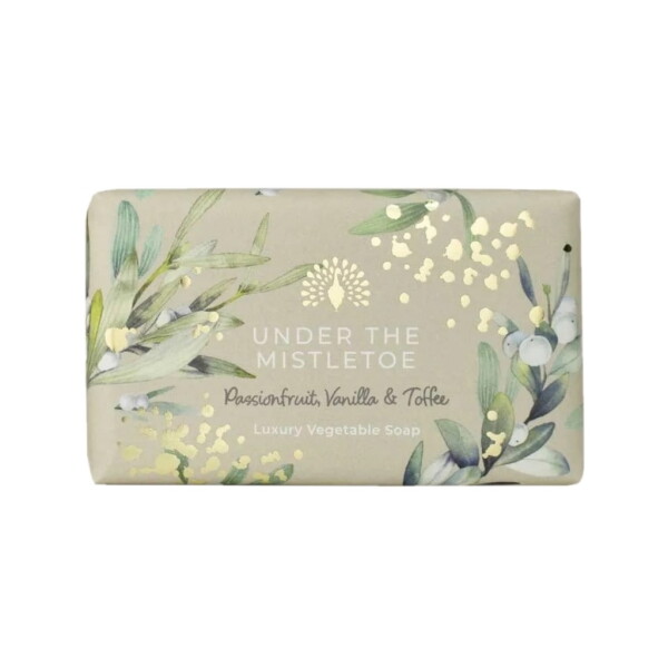 The English Soap Company Tuhé mýdlo Under The Mistletoe 190 g, béžová barva