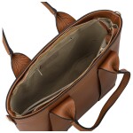 Trendy dámská kožená kabelka do ruky Rosalyn, koňaková