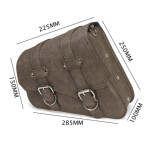 Boční moto brašna Vintage na rám hnědá, pravá