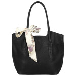 Módní dámská koženková kabelka na rameno Nenet, černá