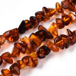 Přírodní jantar - tmavý - zlomky - 3 ~ 6 x 5~11 x 5~7 mm - 1 g