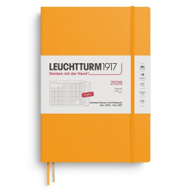 Monthly Planner & Notebook 2026 Composition (B5) 16 Months Rising Sun