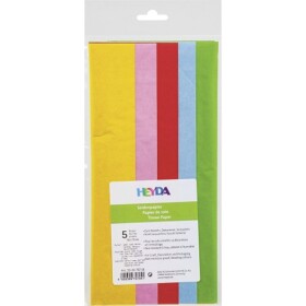 Hedvábný papír mix pastelových barev 50x70cm (5ks)