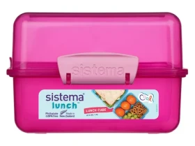 Sistema Lunch Krabička na oběd s 2 oddíly 1.4 l růžová (8592001419384)