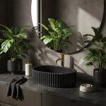 REA - Umyvadlo na desku Margaret Black REA-U7344