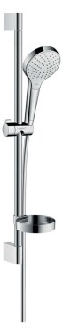 HANSGROHE - Croma Select S Set sprchové hlavice, tyče a hadice, 3 proudy, EcoSmart, bílá/chrom 28170400