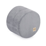 PLUSH NEST PLUSH NEST Podlahový puf kulatý Prémiový manšestr Ø 40 × 30 cm šedý
