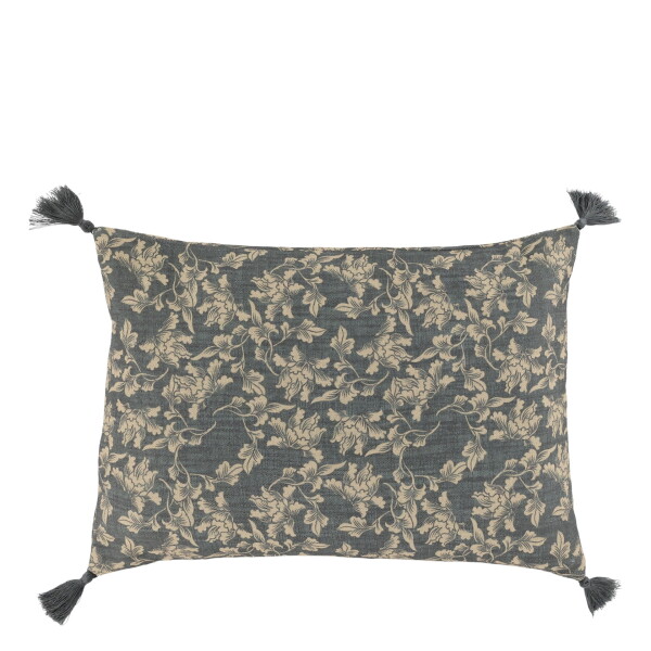 Chic Antique Povlak na polštář Aix Small Leaf Pattern 35 × 50 cm, modrá barva, textil