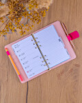 Týdenní diář 2027 Notique Refill kroužkový 12,5 x 19 cm fuchsiový