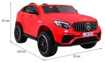Mamido Elektrické autíčko Mercedes GLC 63S 4x4 LCD dvoumístné červené