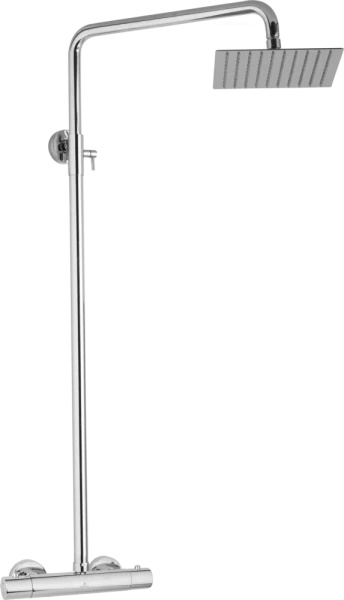 JB Sanitary Sprchová sestava s termostatickou baterií s horním vývodem, 20x20cm ST 61 000 00 1