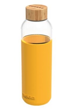 Quokka Skleněná lahev na vodu Flow žlutá 660 ml (Q40013)