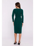 Dámské šaty S376 Tmavě zelená - Stylove tmavě zelená L