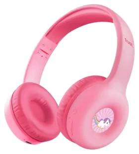 Trust Nouna růžová / Sluchátka / Bluetooth / Skládací / USB-C / Pro děti (25274)