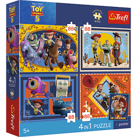 Dětské Puzzle Premium Kids Disney Toy Story 4x88 dílkůPuzzle 4x88 dílků