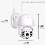 R2INVEST WIFI bezdrátová otočná 2MPX full HD video monitorovací kamera IR LED PIR