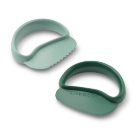 LIEWOOD Dětský kráječ Riven Peppermint / Garden green, zelená barva, plast