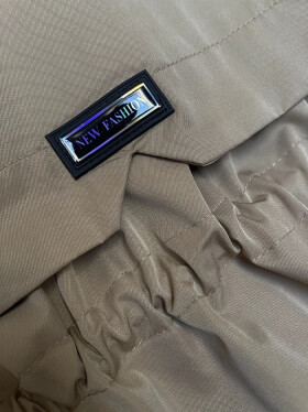 Bunda parka ve světlé khaki barvě s ozdobnou podšívkou BH Forever (3) (BH-2401) odstíny zelené XL (42)