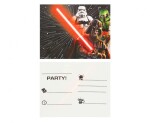 Star Wars pozvánky na oslavu 6 ks Star Wars pozvánky na oslavu 6 ks