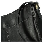 Luxusní dámská kožená crossbody kabelka Katana Renisla, černá