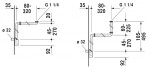 DURAVIT - Příslušenství Prostorově úsporný sifon 1 1/4, bílá 0050760000