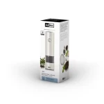 AdHoc i.Mill světle šedá / Mlýnek na sůl a pepř / USB-C / keramický mechanismus CeraCut® / výška 17 cm