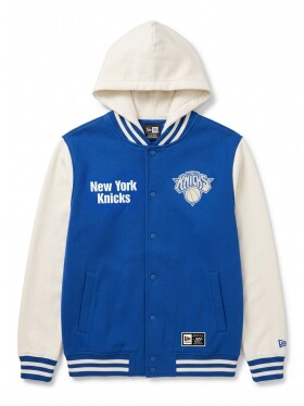 New Era Pánská bunda New York Knicks NBA Letterman Hooded Velikost: XL