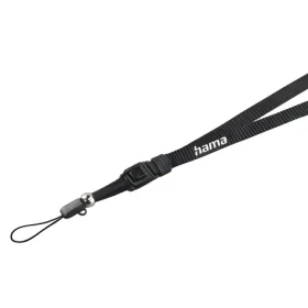Hama černá / Popruh na fotoaparát / 45 cm / rychloupínání / nylon