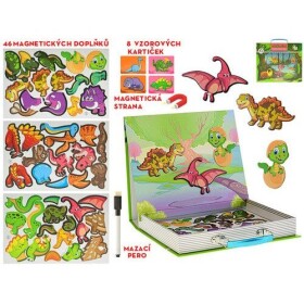Tabulka magnetický kufřík Malý dinosaurus