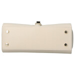 Elegantní dámská kožená kabelka do ruky Alina, béžová