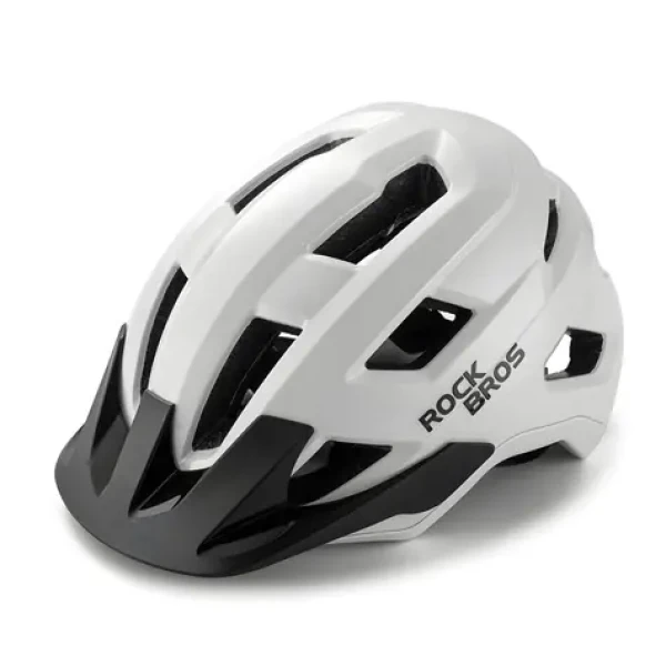 Rockbros LK-67 bílá / Dětská cyklistická helma / odnímatelný kšilt / velikost 54-58 cm (5907769382352)