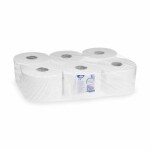 Toaletní papír 2vrstvý Ø 20 cm, 13,4 cm x 200 m, bal. 6 ks