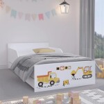 DumDekorace Dětská postel pro malého milovníka stavebních strojů 160 x 80 cm