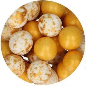 FunCakes Čokoládové křupavé koule Glamour Gold 130g