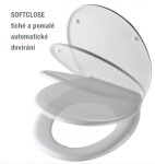 Eisl - Duroplastové sedátko se zpomalovacím mechanismem SOFT-CLOSE SLIM WHITE 82700 82700