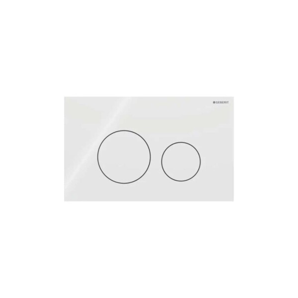 GEBERIT - Sigma40 Ovládání splachování, sklo/bílá 115.628.SI.1