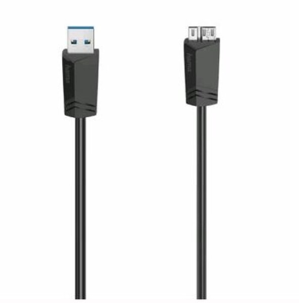 Hama 200626 micro USB 3.0 kabel USB-A na MicroUSB 3.0 0.75 m černá (200626-H)