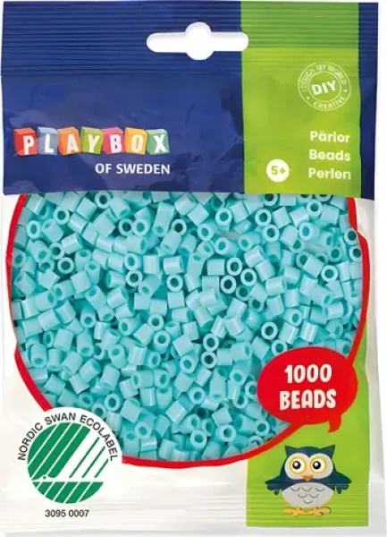 PLAYBOX Zažehlovací korálky tyrkysové