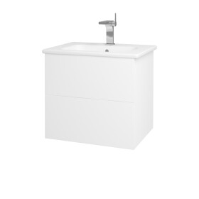 Dřevojas - Koupelnová skříňka VARIANTE SZZ2 60 (umyvadlo Euphoria) - N01 Bílá lesk / M01 Bílá mat 188559