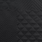 DumDekorace Designový přehoz na postel Boni černé barvy Šířka: 170 cm | Délka: 210 cm Šířka: 170 cm | Délka: 210 cm