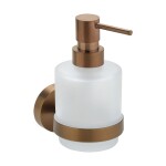 SAPHO - X-ROUND COPPER dávkovač mýdla 200ml, mléčné sklo, měď mat XR103PG