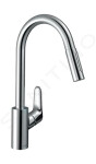 HANSGROHE - Focus M41 Dřezová baterie s výsuvnou sprškou, chrom 31815000