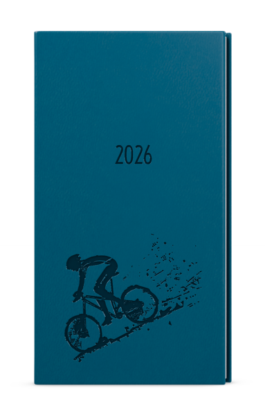 Týdenní diář 2026 Baloušek kapesní Jakub - Vivella s ražbou - petrolejová - Kolo