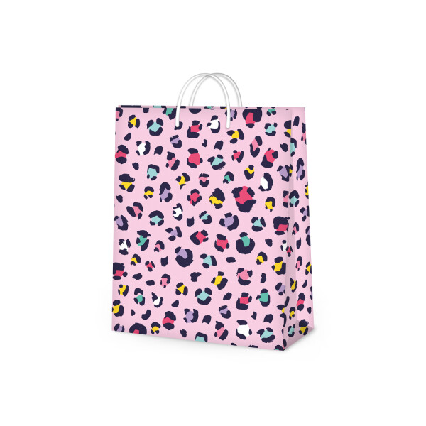 Dárková taška malá - Leopardí vzor (17,8 × 9,8 × 22,9 cm) - Albi