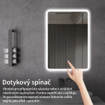 CERANO - Koupelnové LED zrcadlo Silvano - 60x80 CER-429265