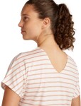 ICEBREAKER W Drayden Reversible SS Top Stripe, Ecru Heather/Desert Sand/S velikost: M